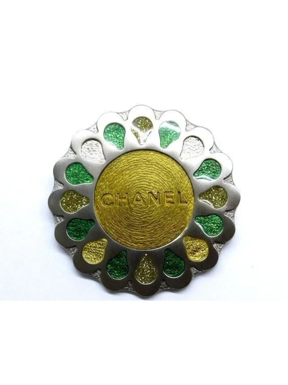 Chanel 99A Brooch Round Antique Vintage